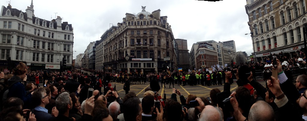Margaret Thatcher’s funeral: a view from Ludgate Circus