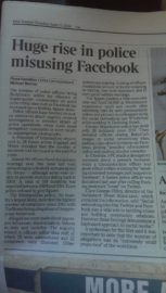 The Times: Huge rise in police misusing Facebook