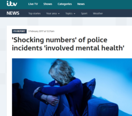 ITV News covers Parliament Street mental health research