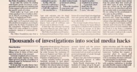 The Times covers Parliament Street Cyber Security Research