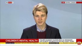 Danny Bowman speaks out on teenage suicide findings on Sky News